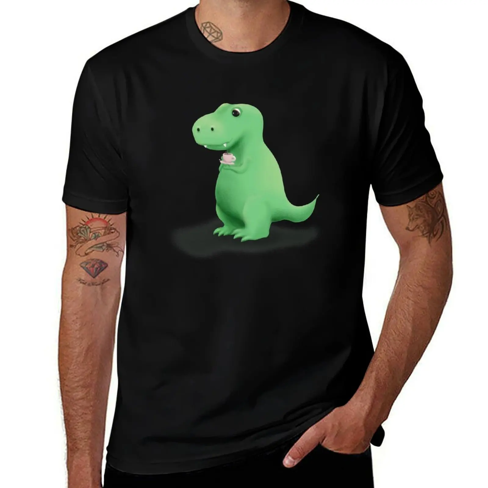 

Tea Rex T-Shirt Durable Work Wear T-Shirt