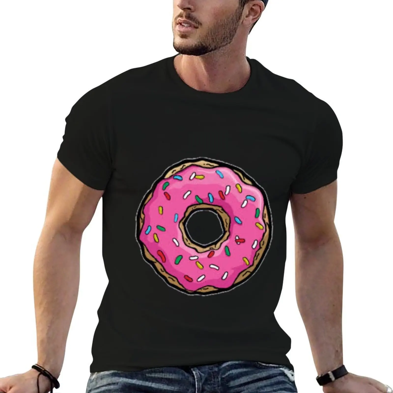 

Donut T-Shirt anime t shirts oversize man graphic t shirt t shirt man casual T-shirt