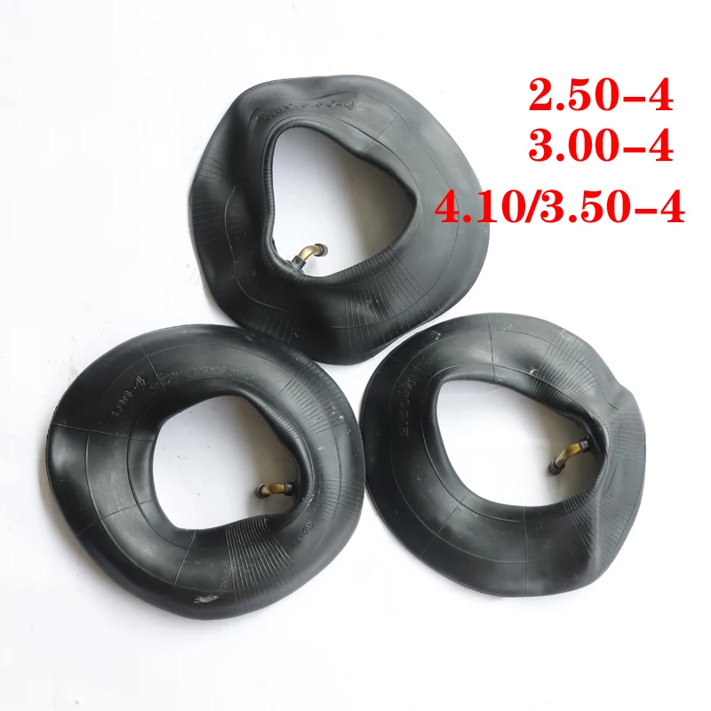 Size 3.00-4 4.10/3.50-4 2.50-4 Tire Inner Tube For Gas & Electric Scooter Bike  Electric Scooter Accessories