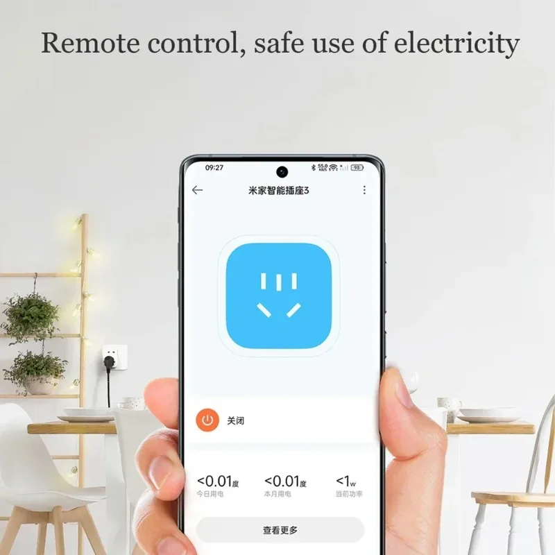 Xiaomi Mijia Smart Socket 3 WIFI Power Statistics Version Wireless Remote Control Adaptor Power On Off Work With Mi home APP