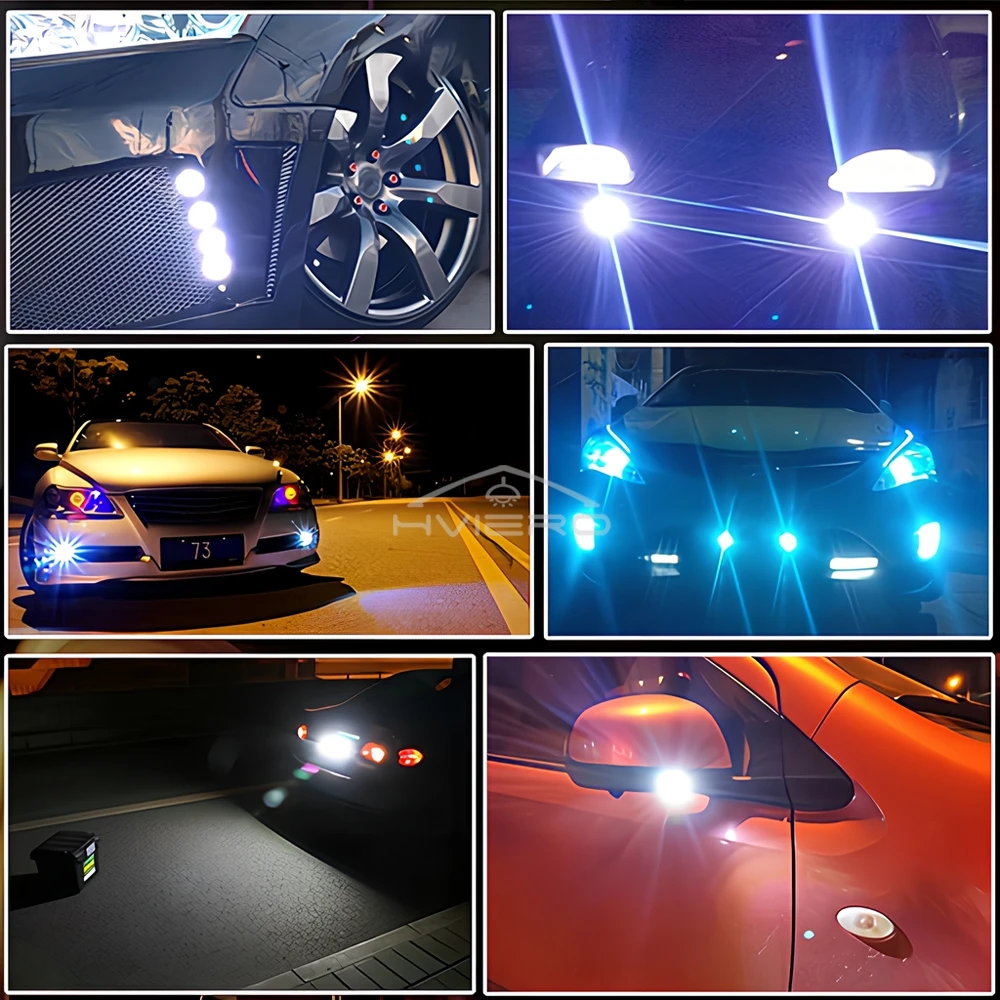 1X White Red Blue 18mm 23mm 12V Eagle Eye Light Daytime Running Backup Bulbs Car Auto Motor Led Turn Signal Waterproof Day Lamp