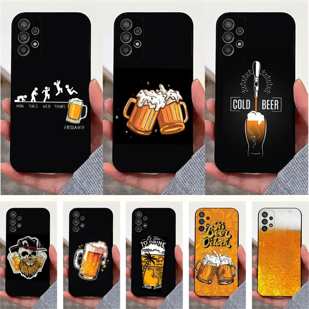 

Lnteresting Beer Printing Phone Case For Samsung S25,S24,S23,S22,S20,S21,S10,Ultra,Plus,Lite,FE,Soft Silicone Black Cover