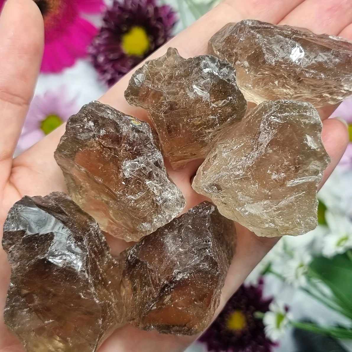 Morceau de Quartz fumé brut 30g/60g/90g, cristal de Quartz fumé brut, cristal de Protection, cristal naturel, spécimen minéral irrégulier