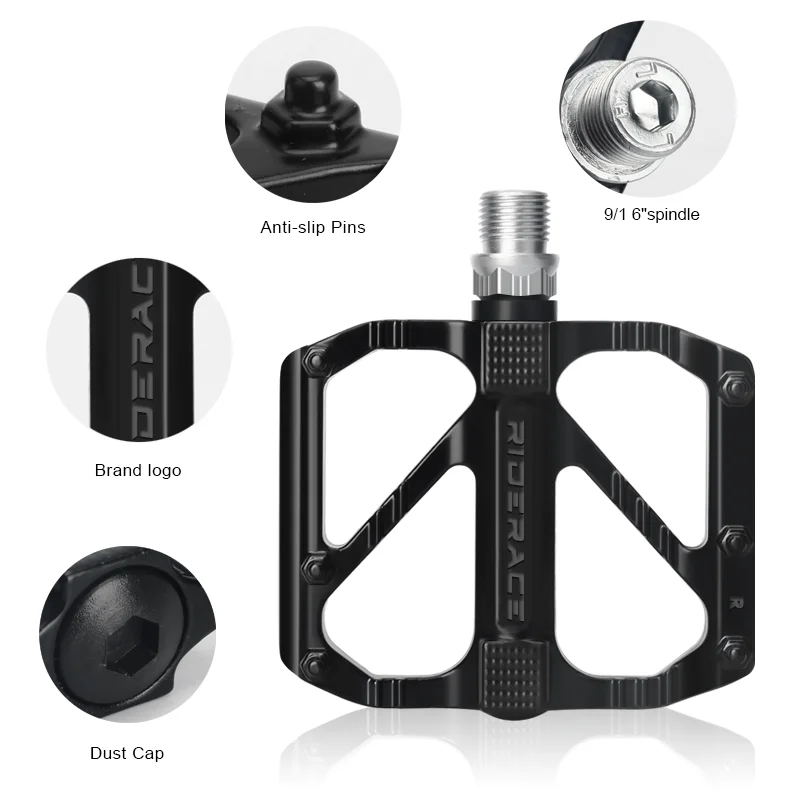 

Bicycle Pedals DU Bearings Ultralight Aluminum Alloy Material Non-Slip Nails Mountain Road Bike Pedals Cycling Accessories