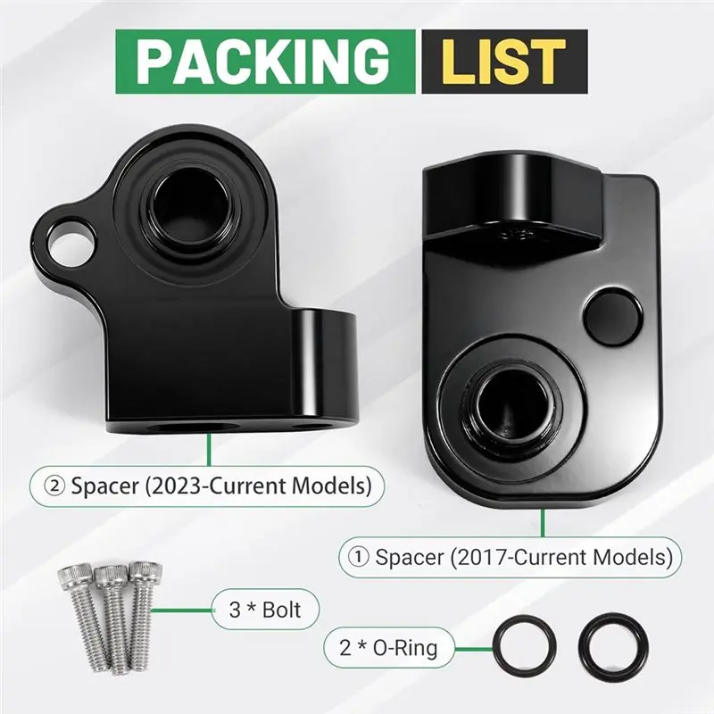 For Chevy Silverado GMC Sierra 2500HD 3500HD 6.6L L5P Duramax Diesel 2023-2025 Compatible Dual MAP Sensor Relocation Spacer Kit