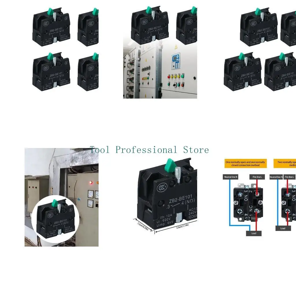 57QF Professional Aluminum Switches 4pcs Set Electrical Project Component