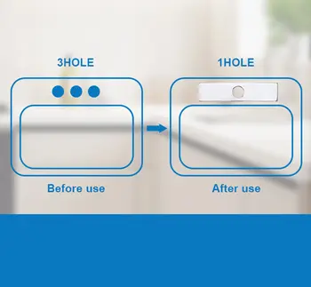 1個水龍頭蓋板,方形/橢圓形孔,不銹鋼材質,適用於大多數單孔水龍頭,可用於浴室廚房水槽。 8 最佳銷售 落水洞蓋 - №7
