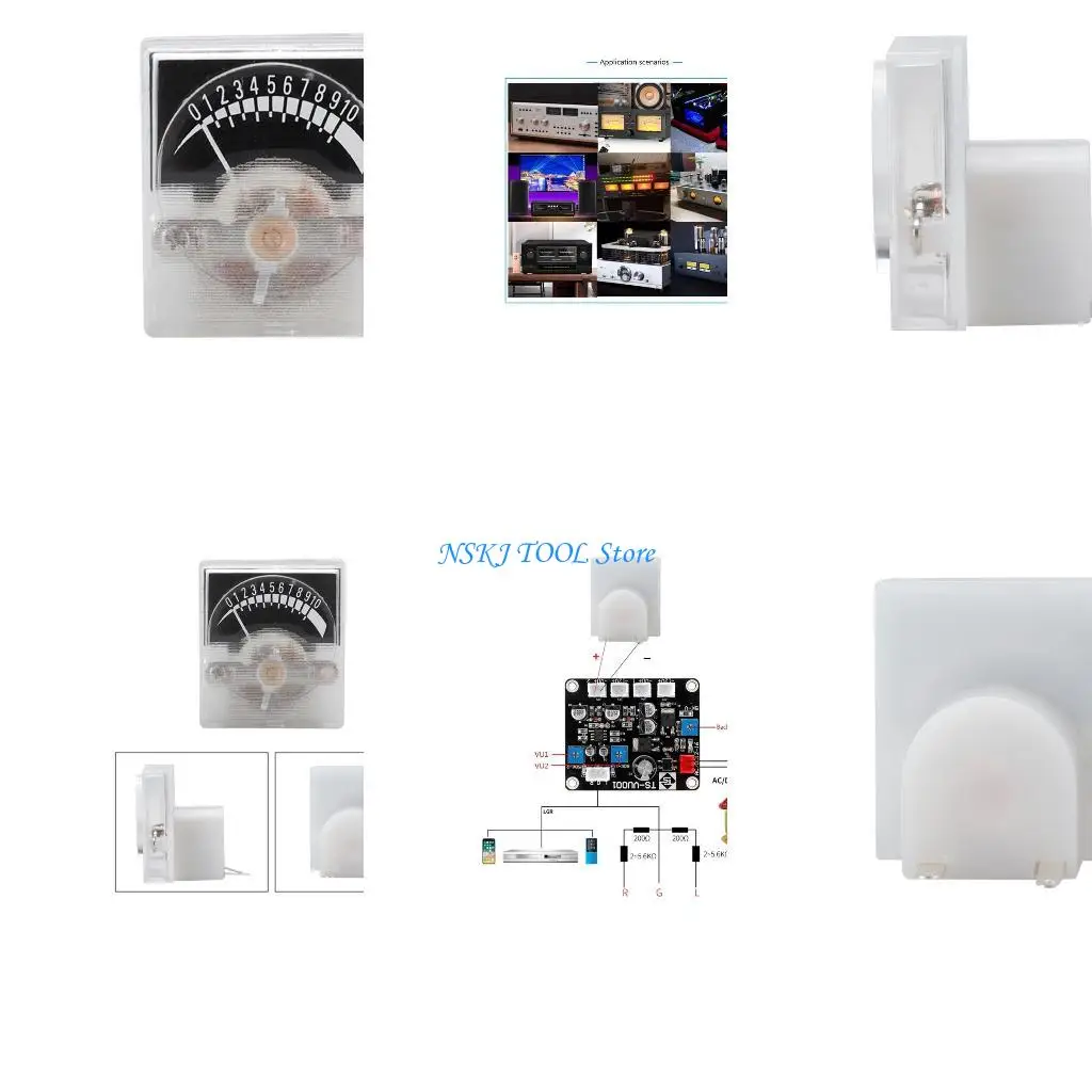 

L8RC Meter Header VU Level Meter Durable High Accuracy Exquisite Workmanship