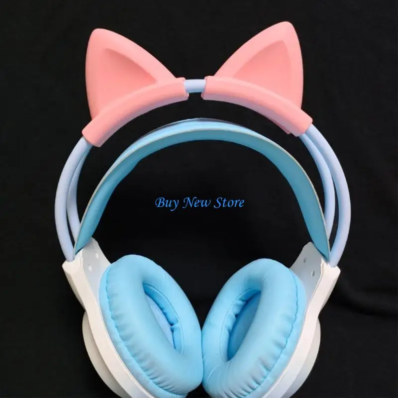 

20CE Trendy Silicone Cats Ear For Unique Headphone Look Easy To Install Unique Look