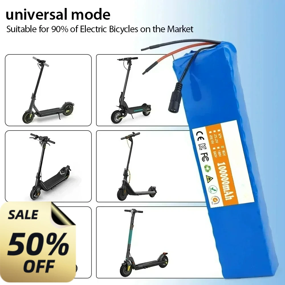 

100Ah 18650 Rechargeable Lithium Battery Pack 1000W Power Modified Bicycle electric scooter Vehicle with BMS 10S3P 36V