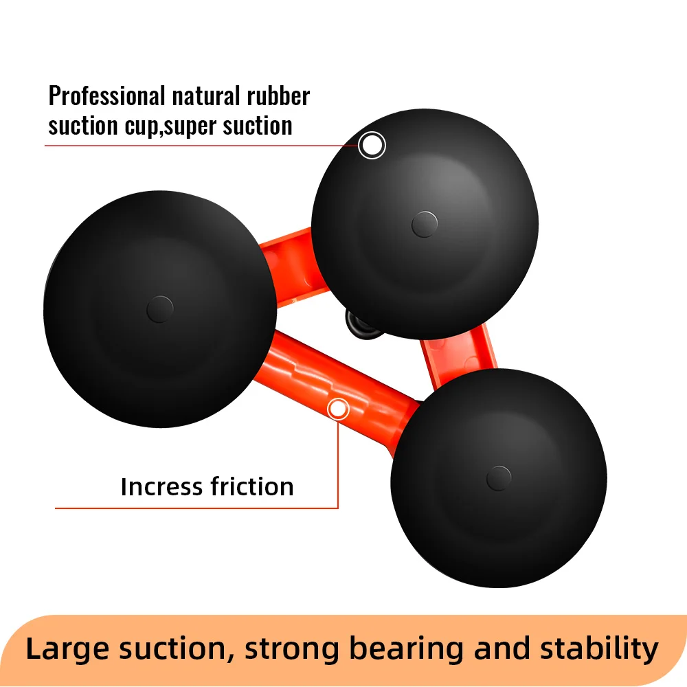 Glass Lifting Suction Cups Heavy Duty Vacuum ABS Handle Holder for Lift Floor Tile Auto Car Windshield Repair Hand Tools