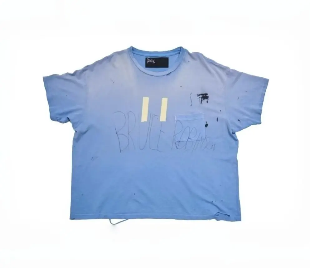 

Paly Hollywood 26FW "BRUCE POCKET 'Pocket Print Old Short Sleeve T-Shirt