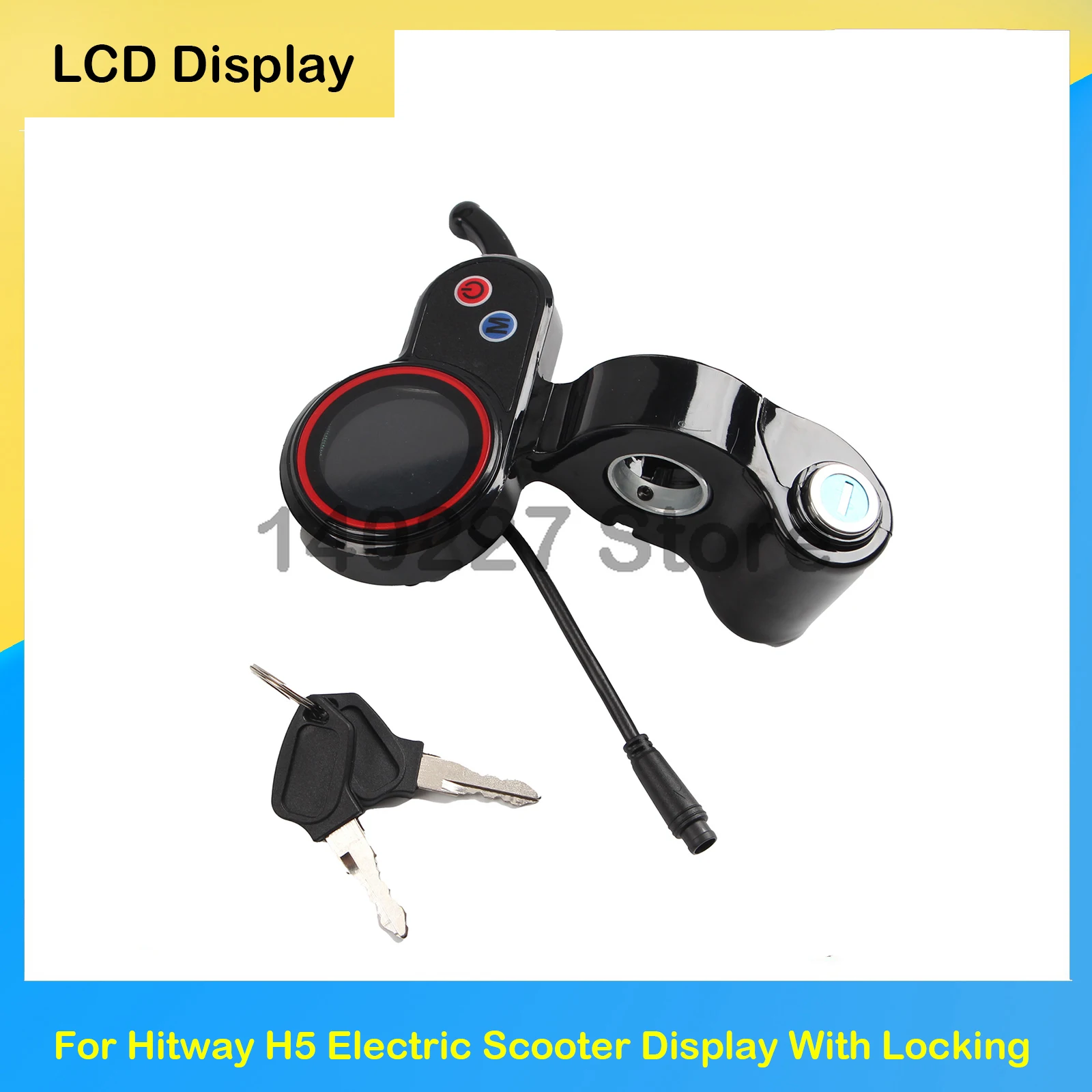 LCD Display Kickscooter Parts For Hitway H5 Electric Scooter Display With Locking Instrument Dashboard Accessories