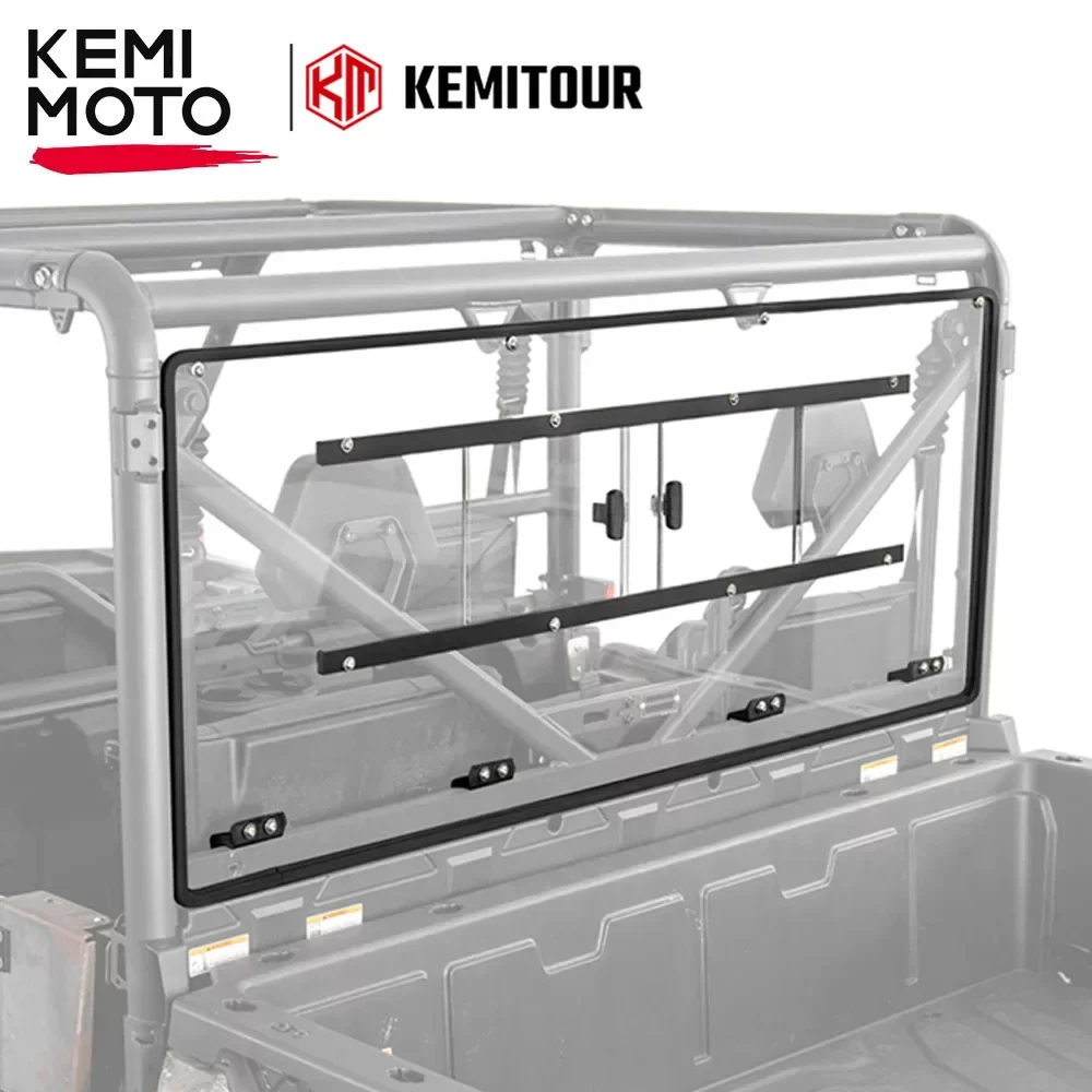 

KEMIMOTO UTV Clear Rear Windshield w/ Slide Vented Window Compatible with CFMOTO UForce 1000 2019-2023, UForce 1000 XL 2022-2023