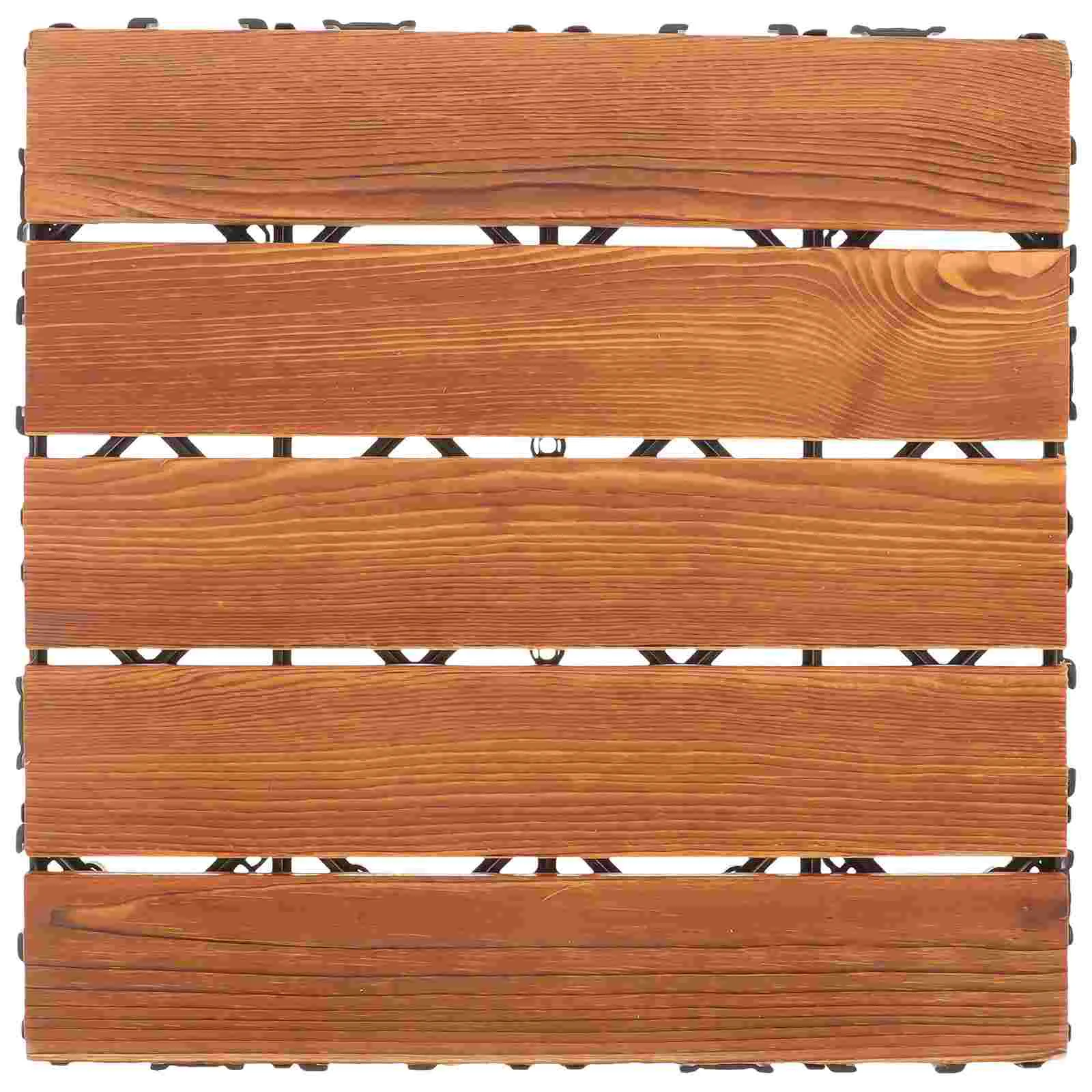 Balcony Terrace Waterproof Garden Wood Floor Splicing Interlocking Deck Tiles Outdoor Flooring Patio for outside Walkway