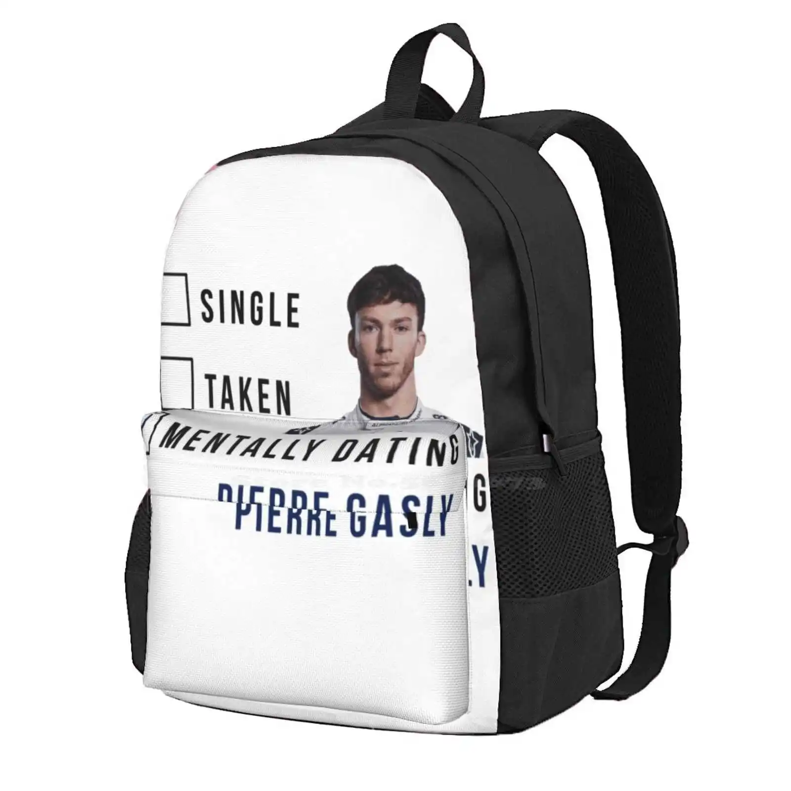 Mochila escolar de Pierre Gasly para citas mentales, bolsos de moda, me gusta este Meme, gran oferta