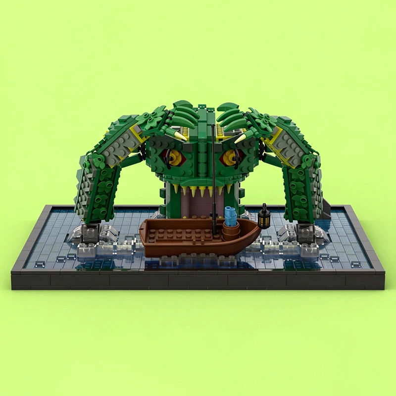 MOC Premium Building Blocks THE SWAMP MONSTER Model DIY Assemble Bricks High Precision Collectible Toy Holiday Christma Gift