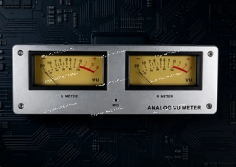 MIC-73 Smart Voice Controlled Square Vacuum Gauge with Aluminum Alloy Plate & Warm Backlight Plug Play
