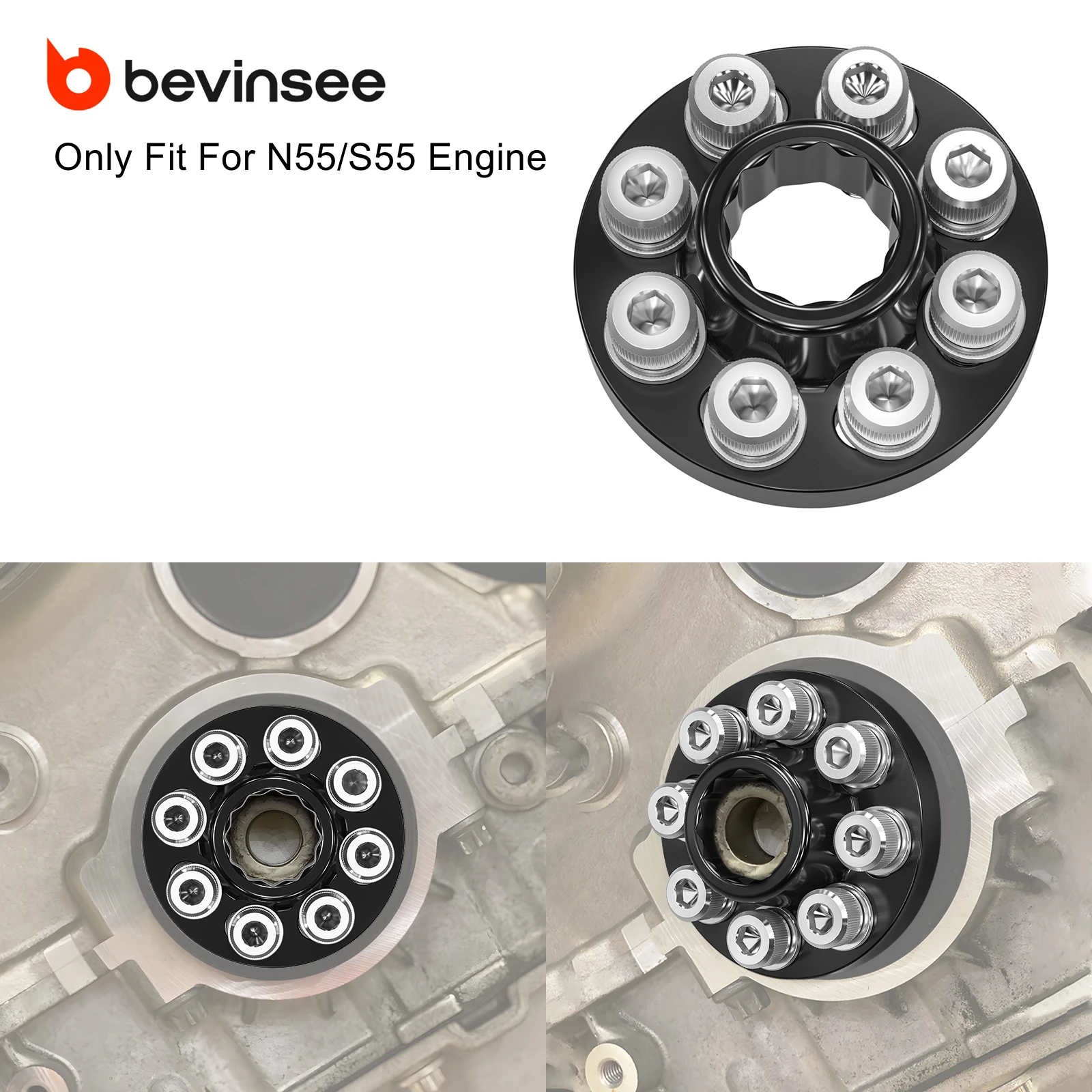 

BEVINSEE Crank Hub Bolt Capture Kit for BMW F10/F11 535i,F20 M135i,F22 M235i,F30/F31 335i,F32/F36 435i,X3 F25/X5 F15 xDrive 35i