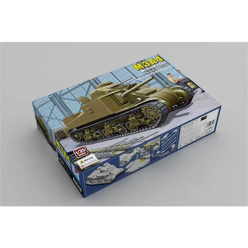 

Трубач, масштаб 1/35, средний танк M3A4, военная пластиковая сборная модель # 63518