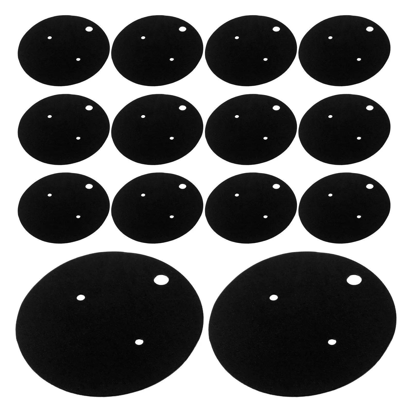 

100Pcs Round Black Earring Display Cards 5Cm Jewelry Packaging Supplies for Earrings Selling and Retail Jewelry Packaging