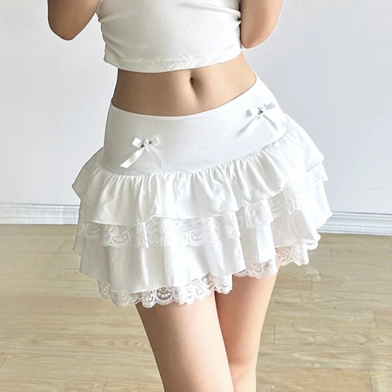 

Сладкая кружевная юбка для похудения с цветочным декором, полиэфирная ткань, дизайн со средней талией, смесь полиэстера и спандекса...