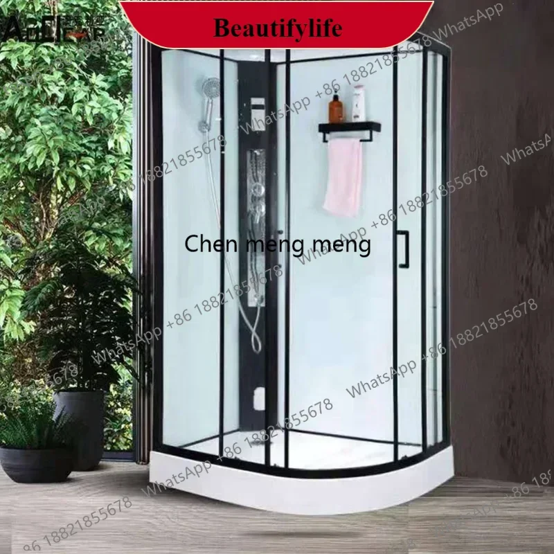 

Z0189Cubicle Complete Enclosed Shower Room Tempered Glass Sliding Steam Shower Cabin