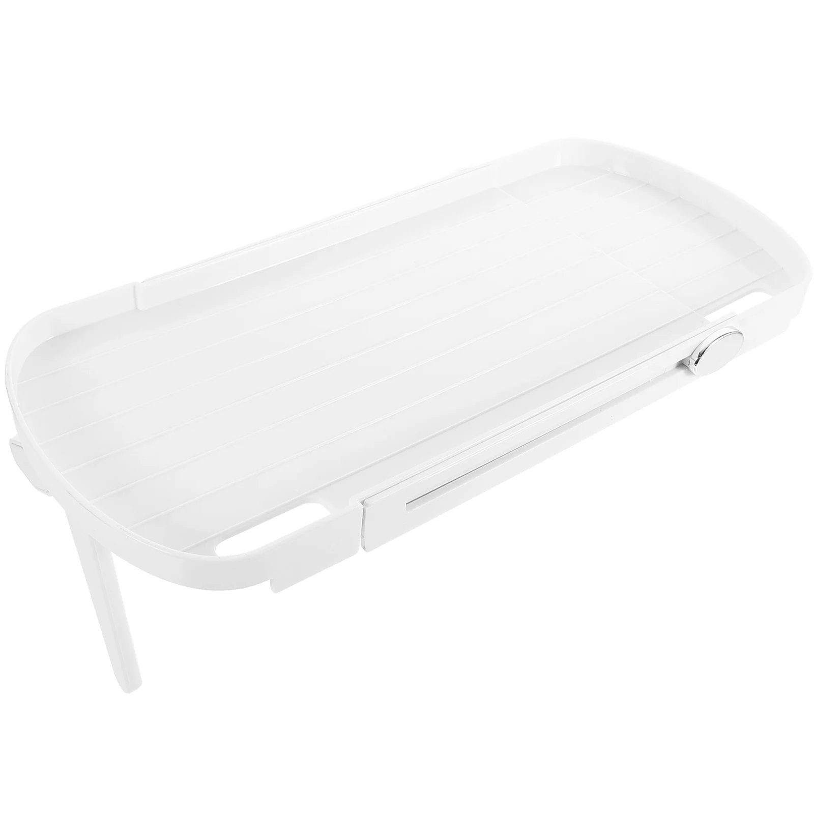 

Tops Storage Rack Plastic Shelf Universal No-Drill Installation Screen Mounted Router Remote Holder Home Decor Storage