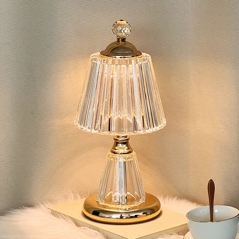 

Настольная лампа с зарядкой, минималистичная стеклянная лампа, роскошная атмосфера, нигенд-светильник