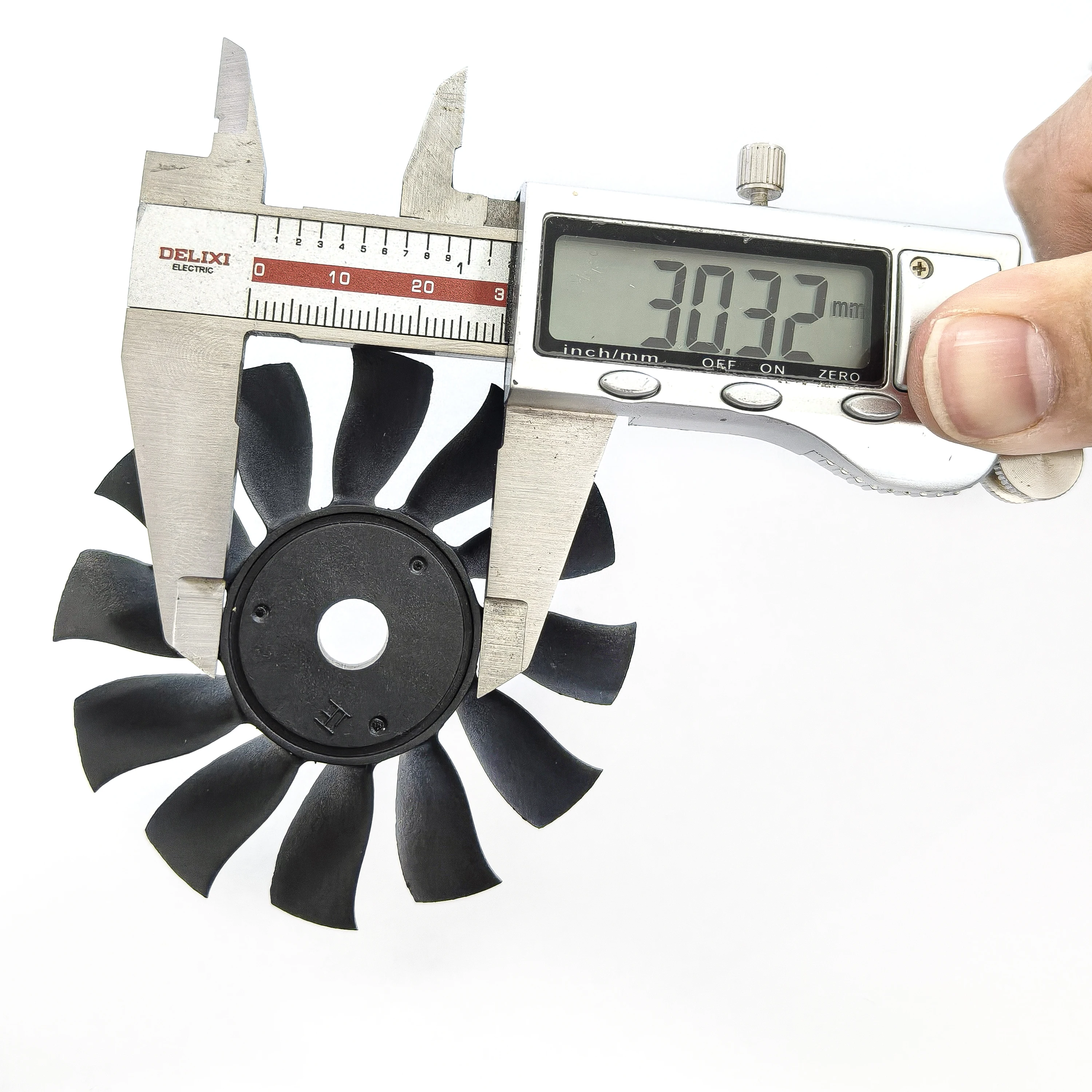 70mm 64mm 50mm Rotorblätter CW CCW 12-Blatt-Lüfter für QX-MOTOR EDF Kanalventilator Hochleistungslüfter DIY Ersatzteile – Detail 22