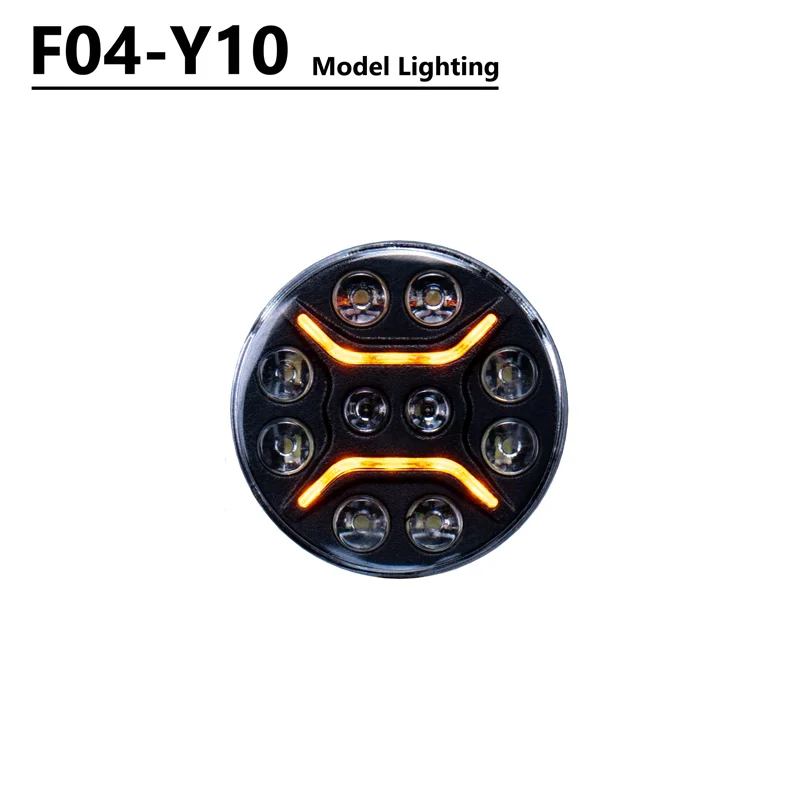 770S Roof LED Spotlight F04-Y10 For 1/14 Tamiyaa RC Truck Tractor Tipper Construction Machinery SCANIAA JUWUBA Toy Model Parts