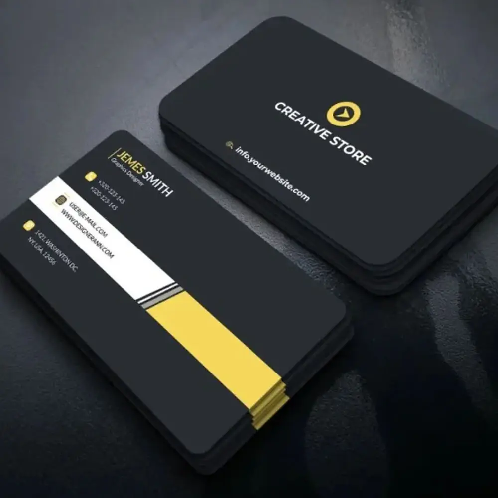 100Pcs Standard Business Cards Free Custom Design Full Color Printing Personalized Name Cards For Corporate Business Usage