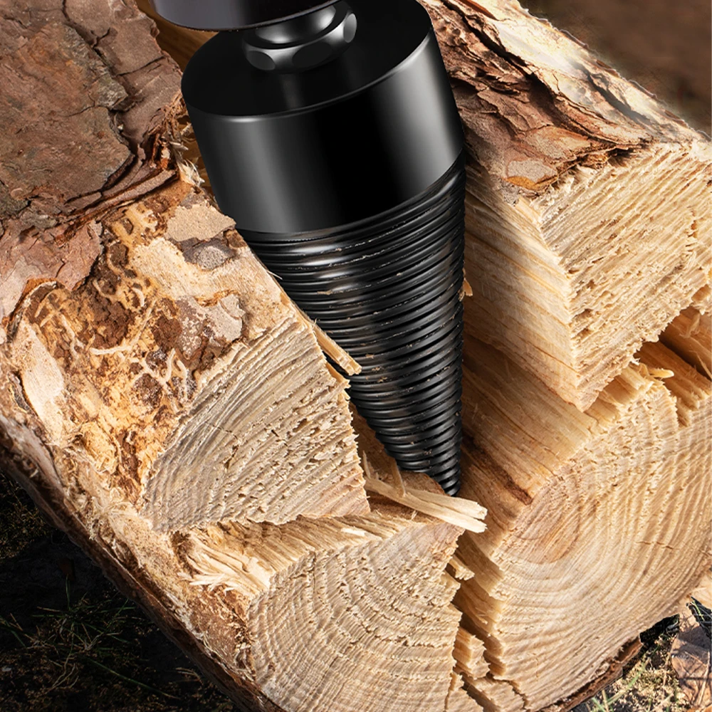 Imagem -06 - Wood Splitter Screw Cones Bit Broca de Divisão de Lenha Broca Redonda Quadrada Usado para Martelo Elétrico ou Broca Ick
