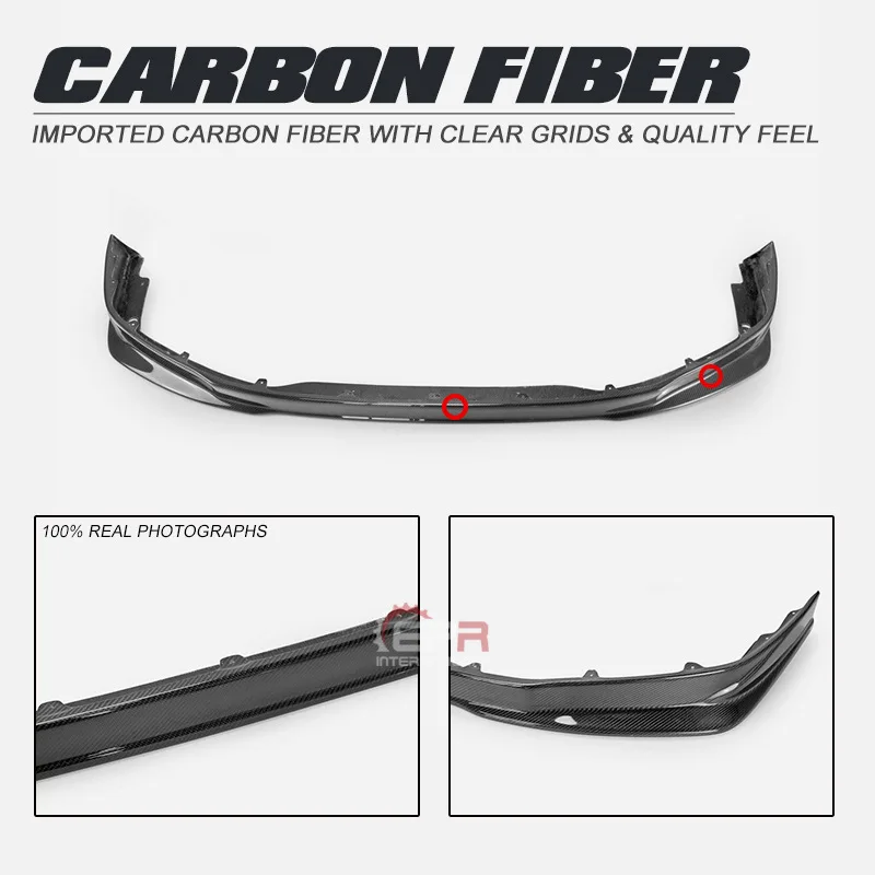 For Nissan GTR R35 Carbon Fiber KSK Front Splitter Chin - Head Lip Small Surround Mid-Range Modification Part