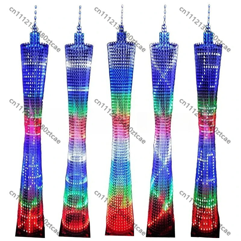 64-Layer LED Canton Tower DIY Kit, STM32 Microcontroller Light Cube, Xiaomanyao Electronic Soldering Set, Creative Desktop