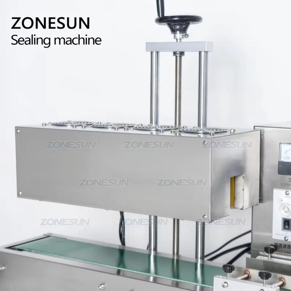 ZONESUN ZS-FK2200 Electromagnetic Induction Sealing Machine Continuous Heat Sealer for Plastic Bottle Cap Aluminium