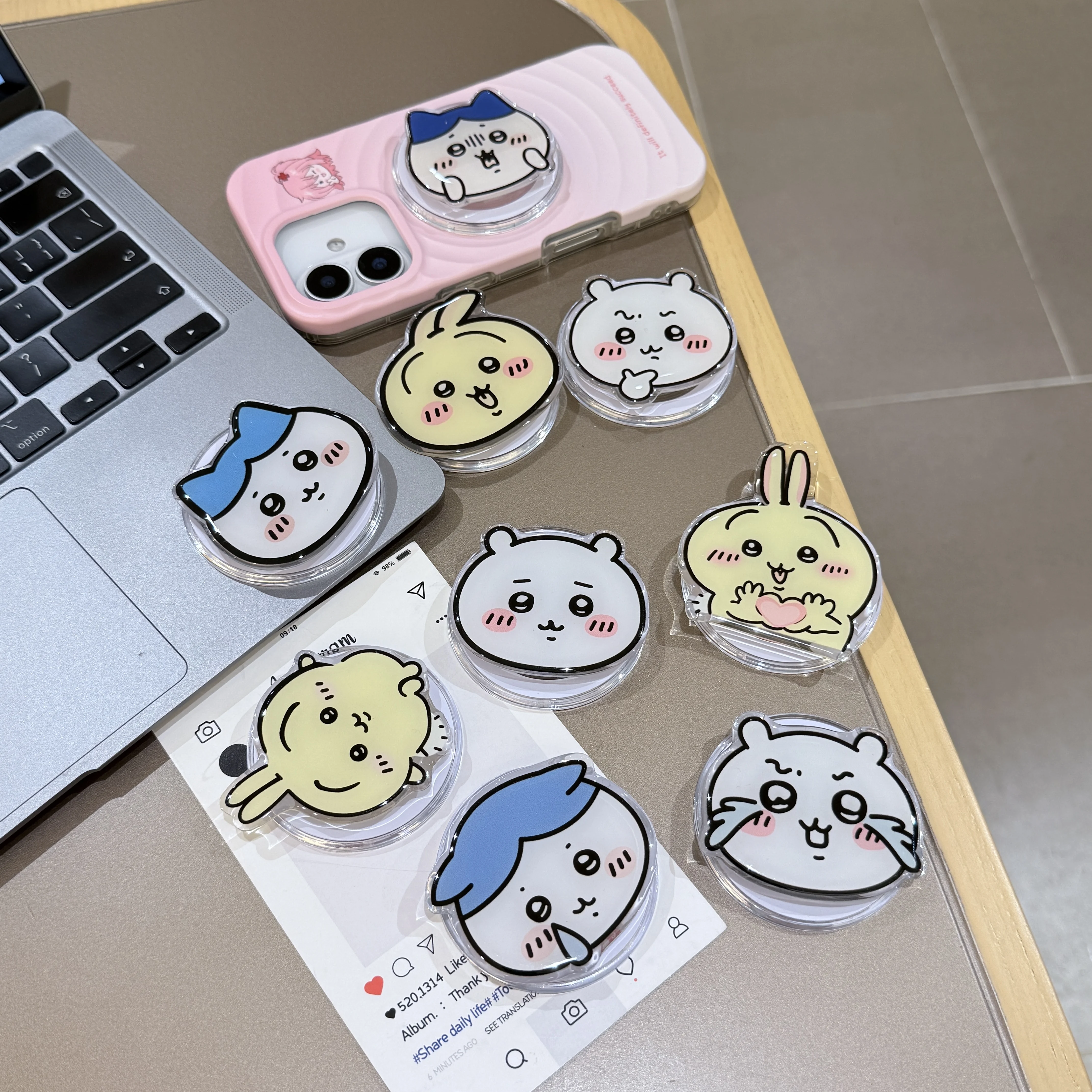 

Последняя милая версия магнитный держатель для мобильного телефона кронштейн для Chiikawa Hachiware Usagi или смартфона магнитный держатель для мобильного телефона