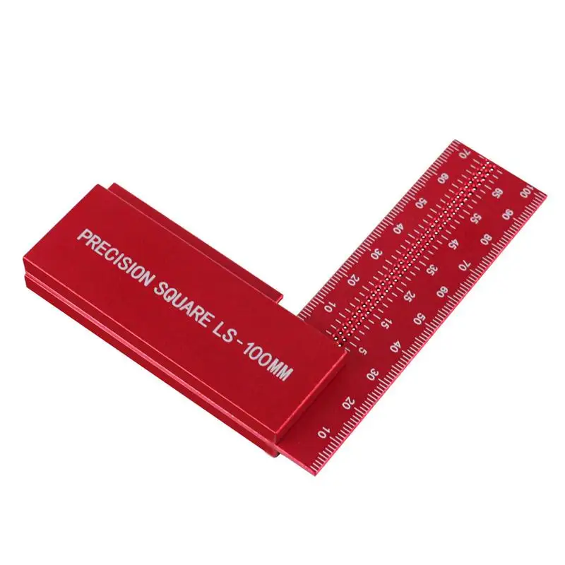 L Square Ruler 4-Inch Square L-Shaped Rulers Woodworking Tools With High Accuracy 90 Degree Carpenter Measuring Tool For