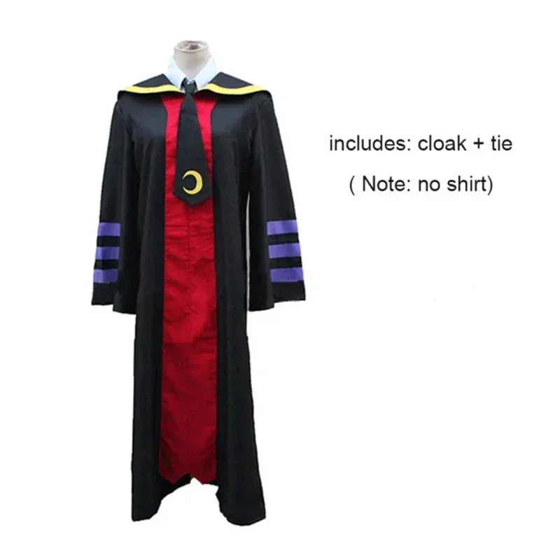 A2025 جديد اغتيال الفصول الدراسية Korosensei تأثيري حلي E Class المعلم عباءة التعادل قبعة Mortarboard حفلة الهالوين R ★   هاكسيب