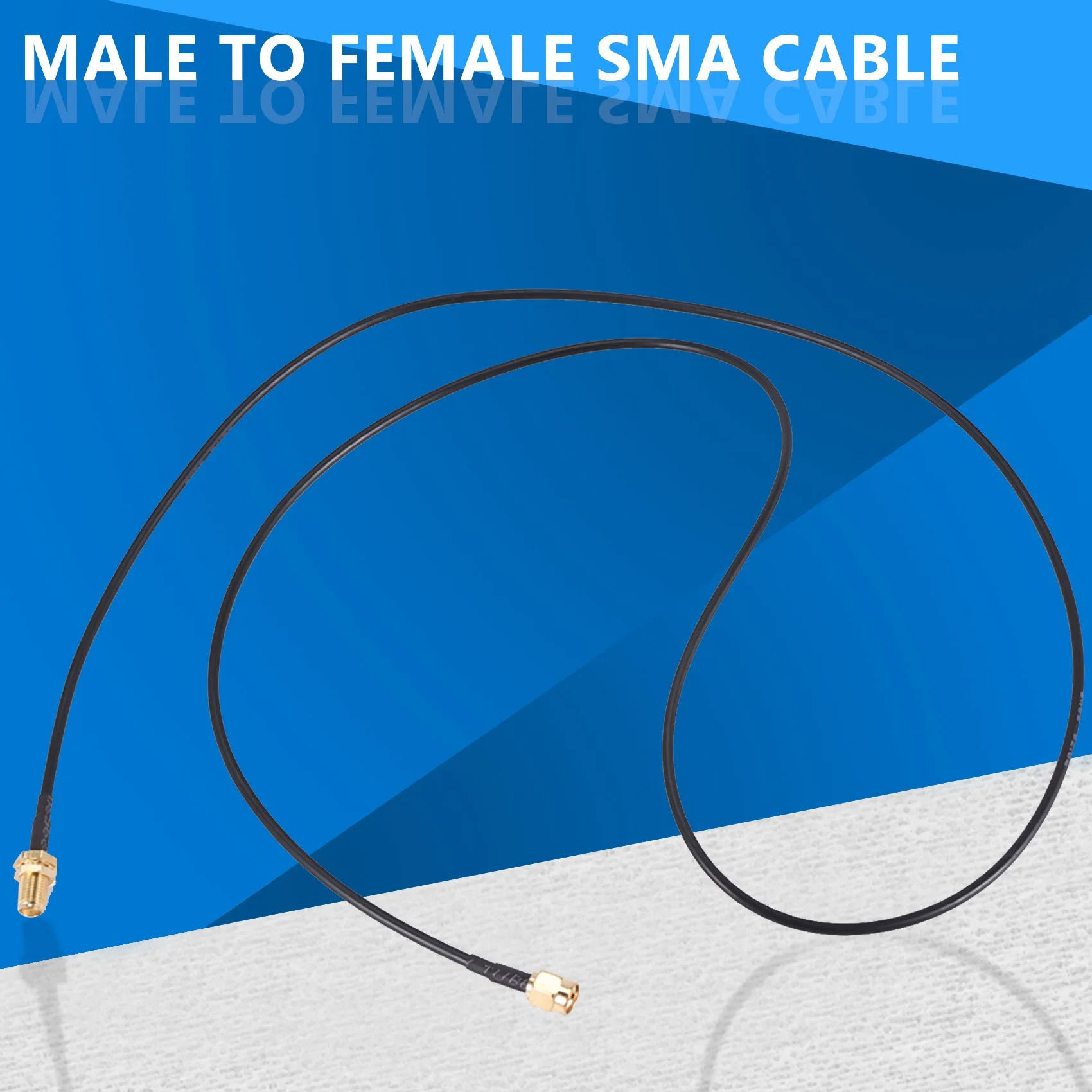 A14M SMA Male to Female Adapter Pigtail Coaxial Jumper Extension Cable 3.3ft Long