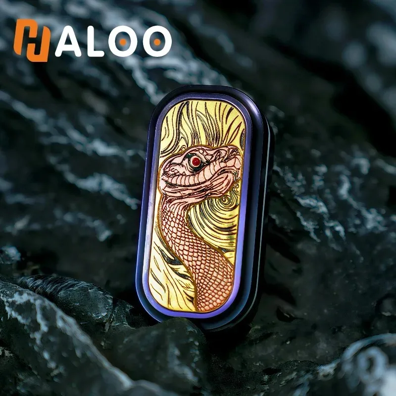 

Haloo Player Edc Viper Титановый сплав Dingding Интенсивная прямая нажимная карта на кончиках пальцев Декомпрессионная настольная игрушка