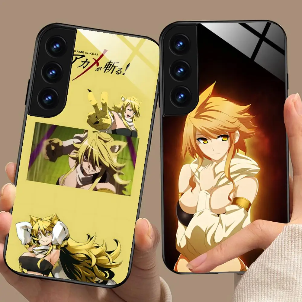 Akame Leone Phone Case for Samsung Galaxy A56 55 54 53 52 51 36 35 34 23 16 15 5G Glass Protective Cover
