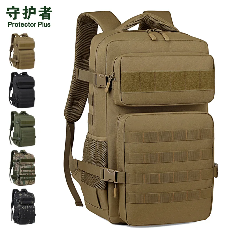 

Тактический походный рюкзак Protector PLUS 40L для мужчин, водонепроницаемый, большой вместимости, из материала 600D, для походов и путешествий