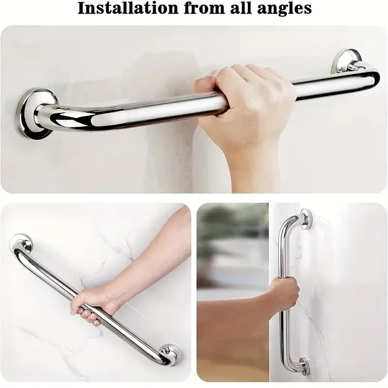 Shower Grab Bar Stainless Steel Safety Grab Bar Handle Bathroom Balance Bar Safety Hand Rail Support For Bathtub Toilet Bathroom