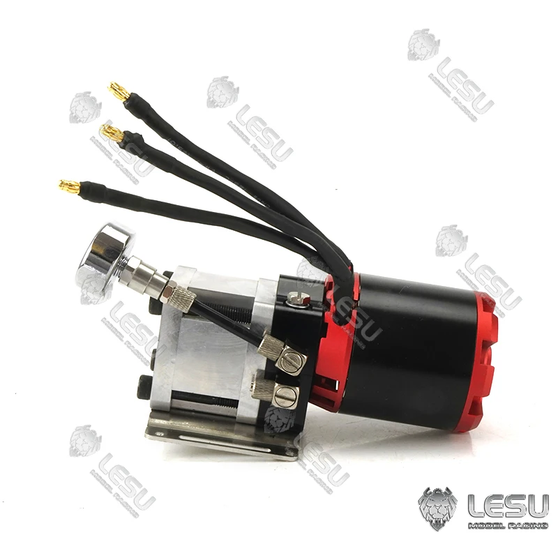 LESU Metal High Pressure Oil Pump Motor Hobbywing 120A ESC 1/14 for RC Tamiyay Hydraulic Truck Excavator Bulldozer Th16719-Smt3