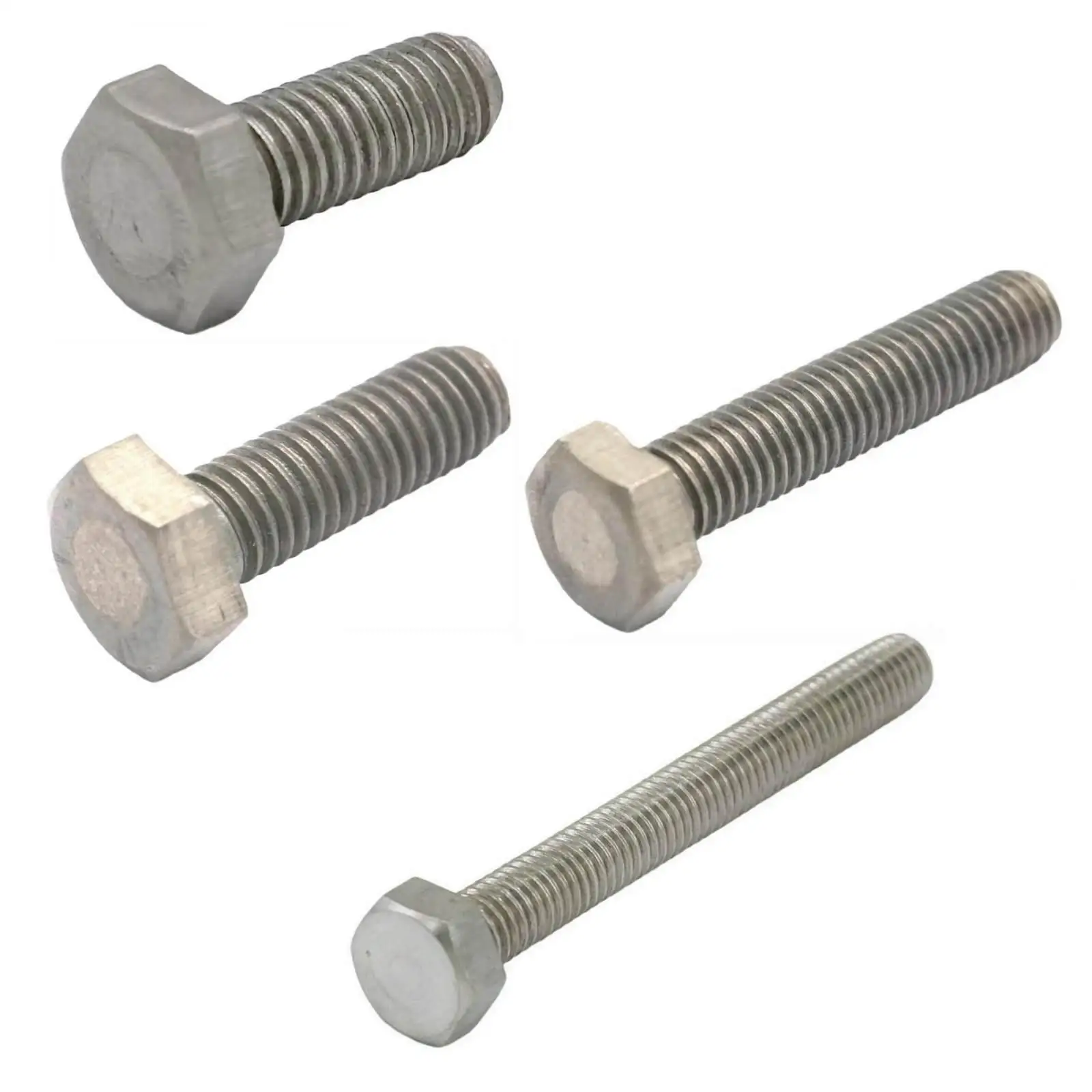 

(5) M14x2.0 Thread Length 25/30/40/50/60/70/80/90/100mm TA2 GR2 Titanium Hex Head Screw Bolts Anti Acid Corrosion