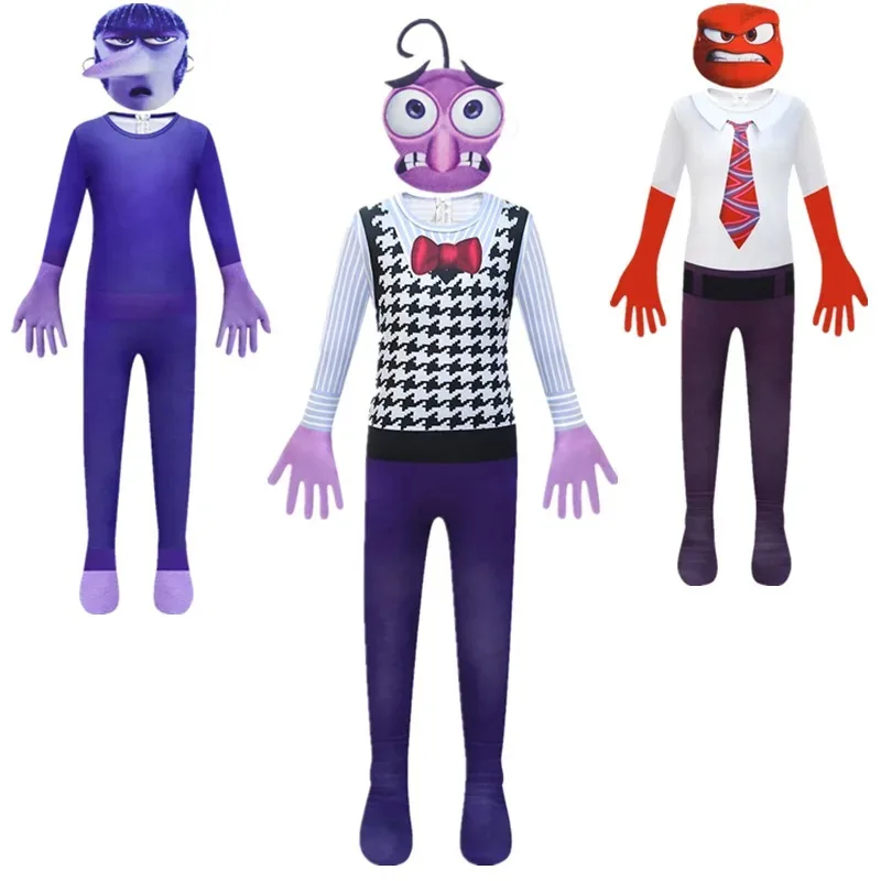 

Детский косплей на Хэллоуин Inside Out 2, комбинезон Ennenui Fear Anger и Gaga, костюм аниме, карнавальные костюмы на Хэллоуин