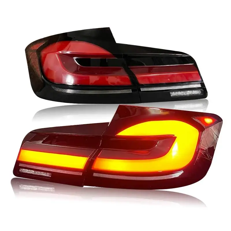 For BMW 5 Series F10 F18 M5 F90 LED taillights 2011-2017 Dynamic sequence turn signal brake lights plug and play