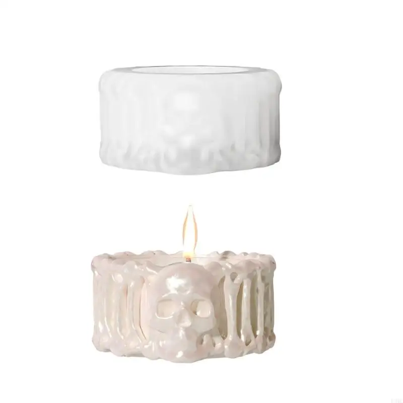 

R3MC Multipurpose Silicone Tealight Mold Skull Resin Holder Mold