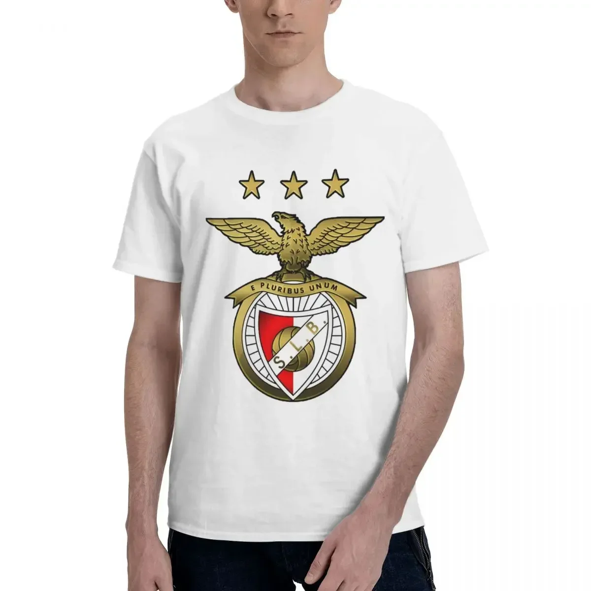 100% Cotton SL BENFICA T-shirt Men Fashion Oversized T Shirt Men crew Neck Summer Shirts Tops S-6XL